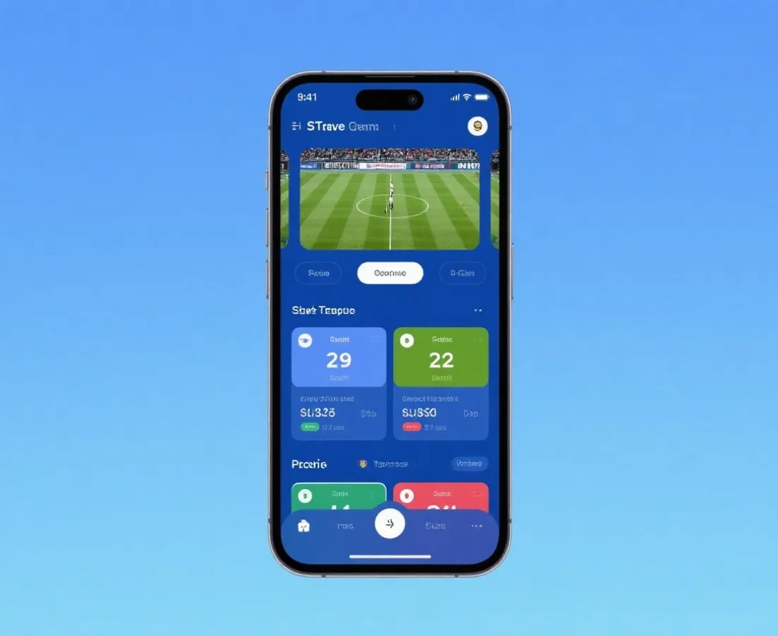比赛直播App界面示意图